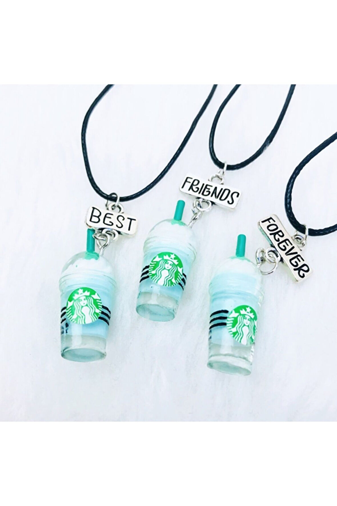 Best Friends Starbuks 3lü Kolye
