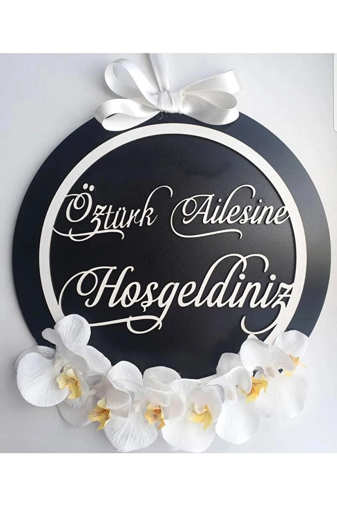 Isme Özel Ahşap Ve Peleksili Kapı Süsü Duvar Süsü Ve Kapı, Duvar Dekoru Süsü 28cm