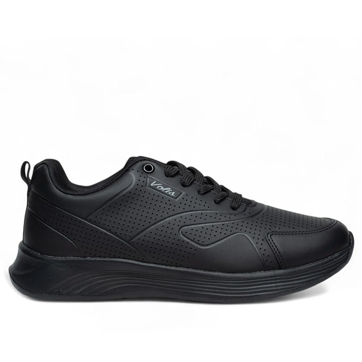 VOLİS SİYAH Memory Foam Taban Günlük Bağcıklı Erkek Sneaker Ayakkabı (36-45)
