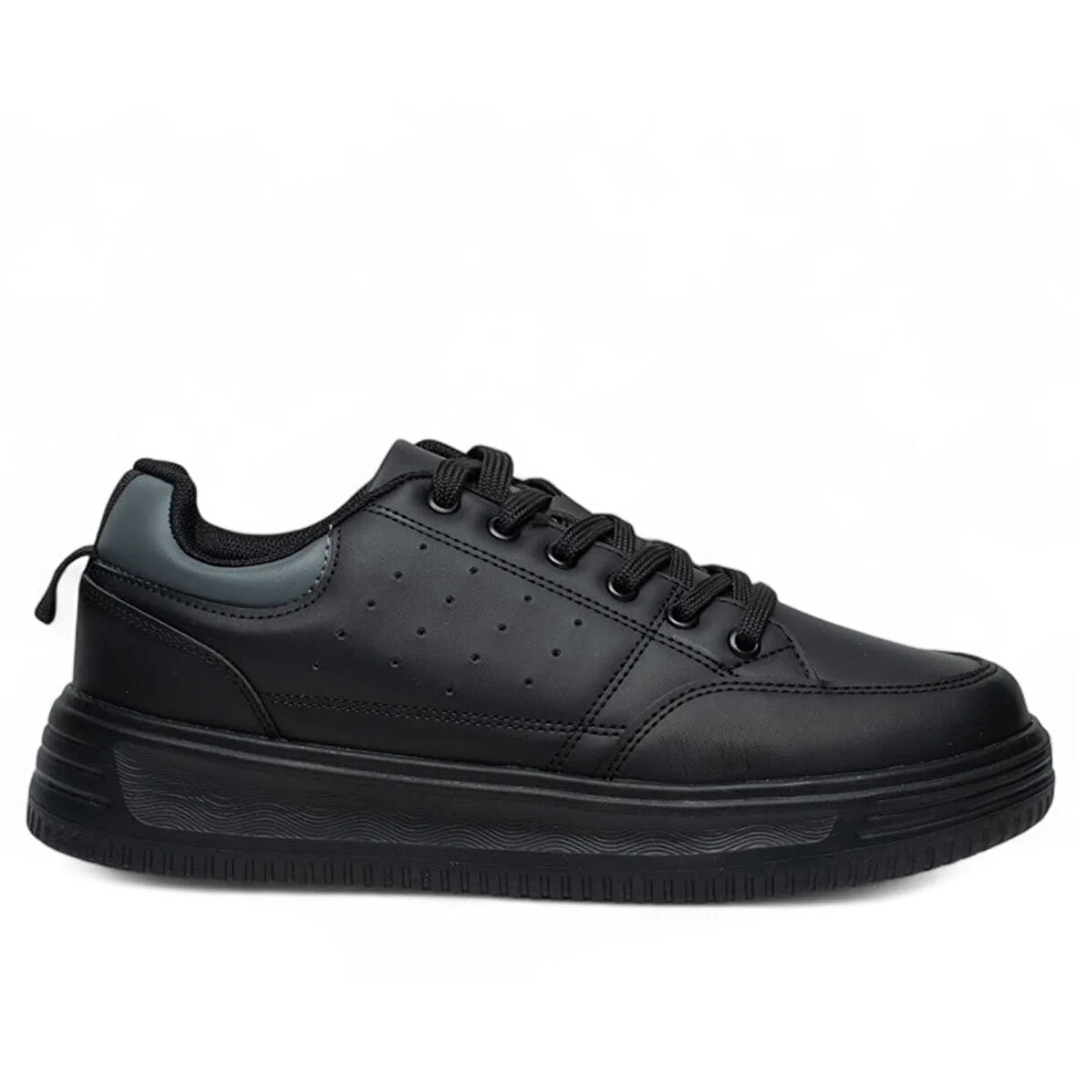 VOLİS SİYAH Memory Foam Taban Günlük Bağcıklı Erkek Sneaker Ayakkabı