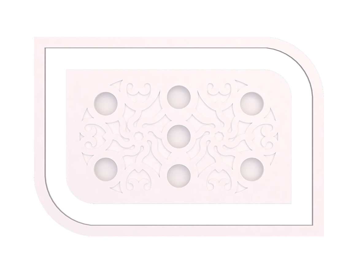 Motifpiyer Spotlu Tavan Göbeği 52-dikdörtgen-dik-oval-dis-citalı