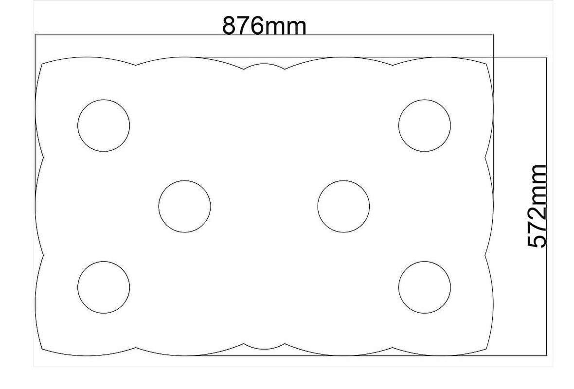 Motifpiyer Tavan Spot Göbek Tsg-54-6-90Cmx56Cmx4.5Cm