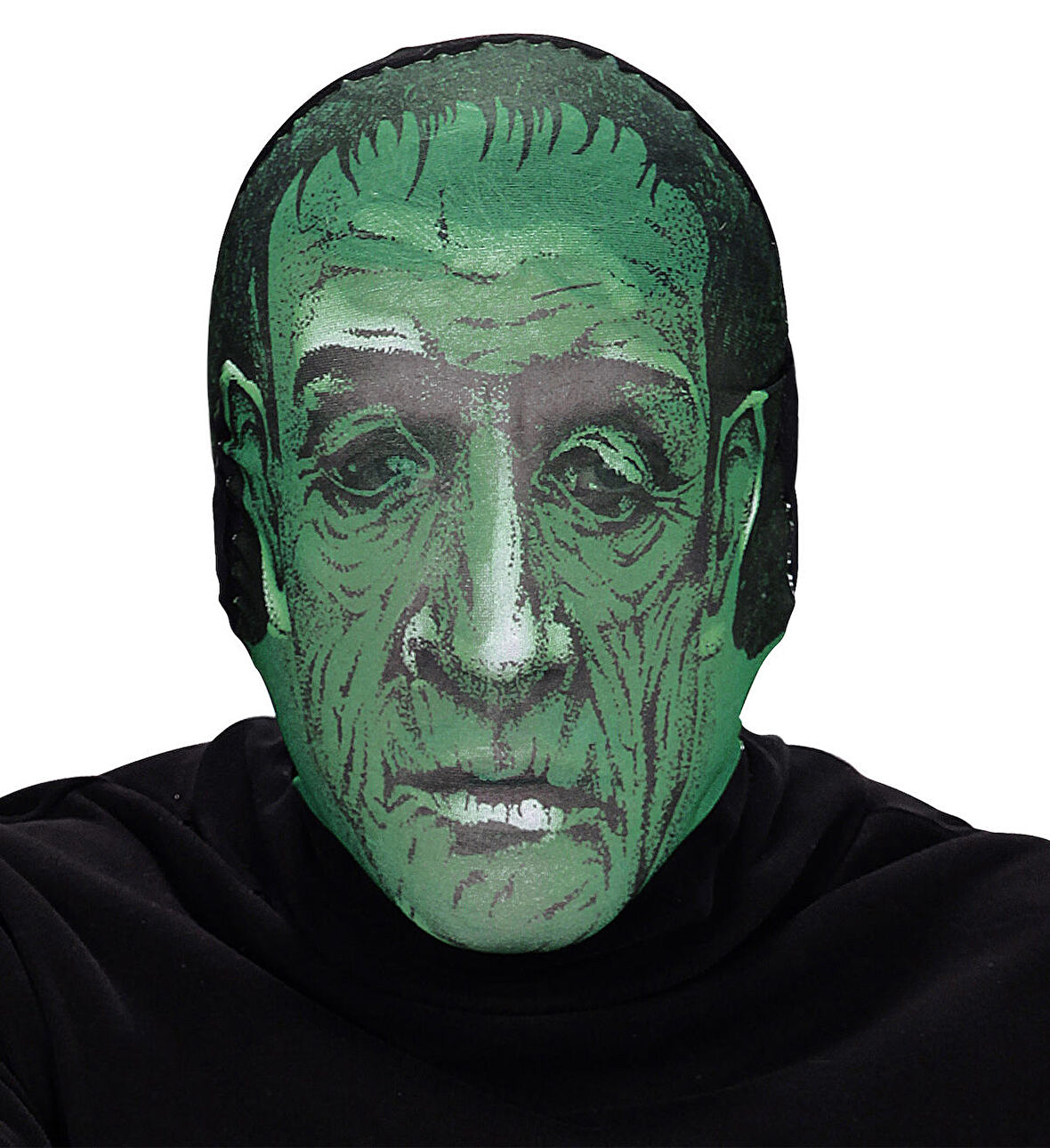 Kafaya Tam Geçmeli Bez Frankenstein Maskesi - Streç Korku Maskesi - 3D Baskılı Maske Model 5