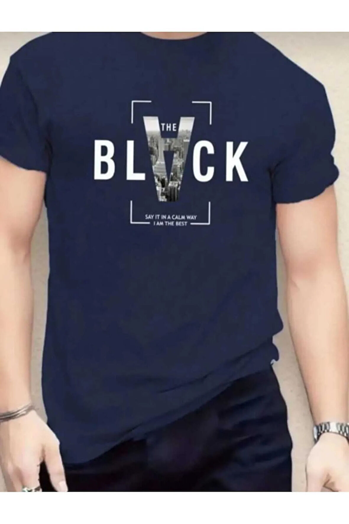 malkoçbey black baskılı oversize unisex basic o yaka t-şhirt