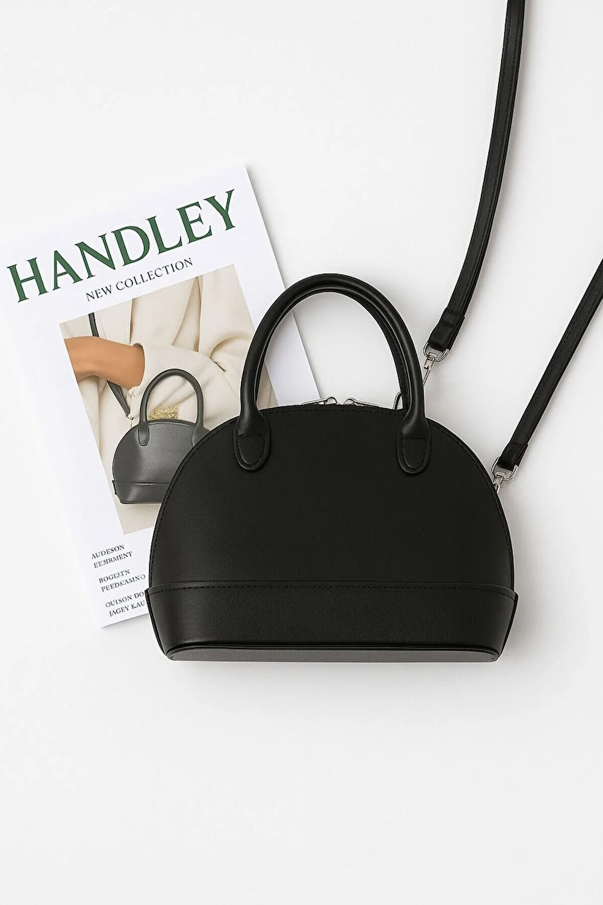 Lüks D Model El ve Omuz Çantası