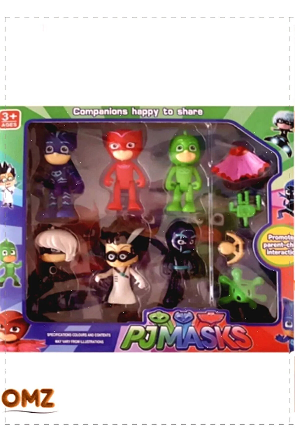 Pjmasks 10’lu Pjimaskeliler Figür SetiYüksek Kaliteli Kız Erkek Cocuk Egitici Montessori Oyuncak