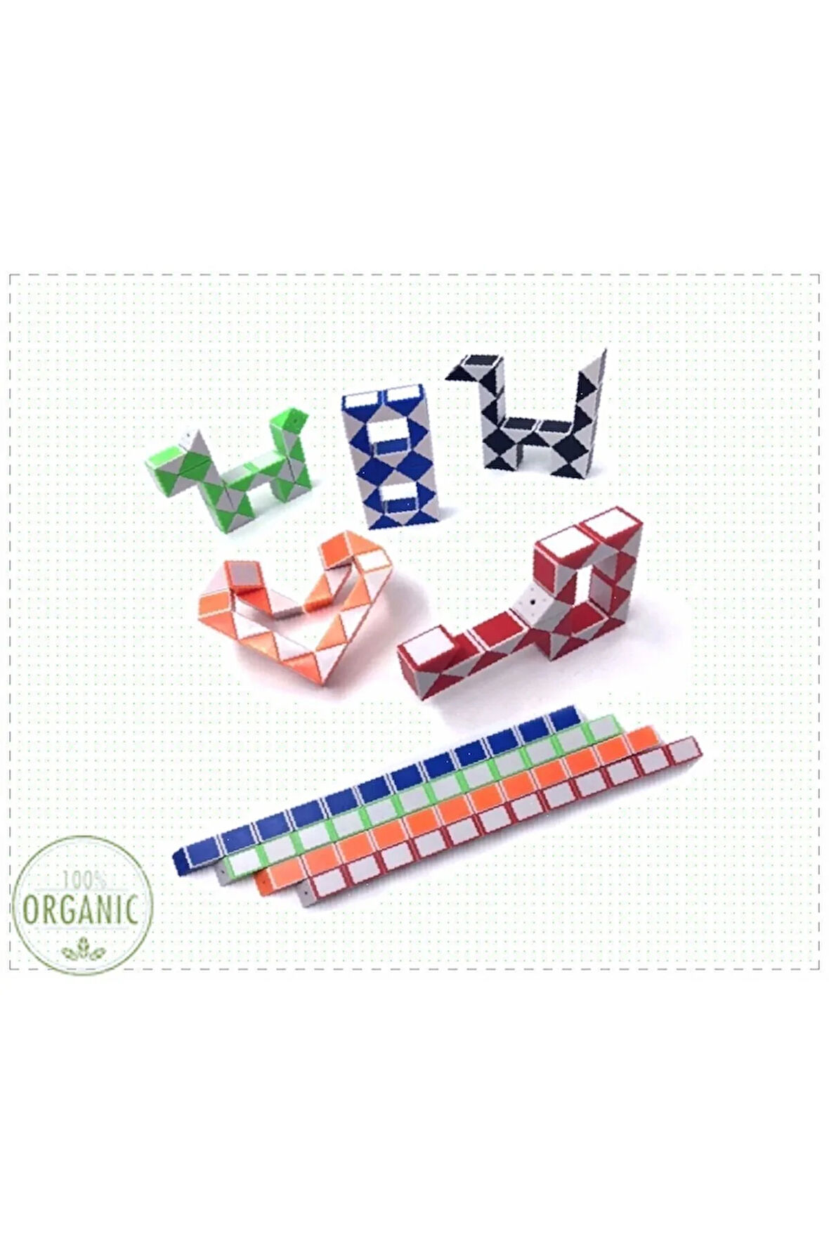 Magic Snake Rubik Şekilden Şekile Giren Sihirli Yılan Zeka Kız Cocuk Erkek Cocuk Egitici Montessori