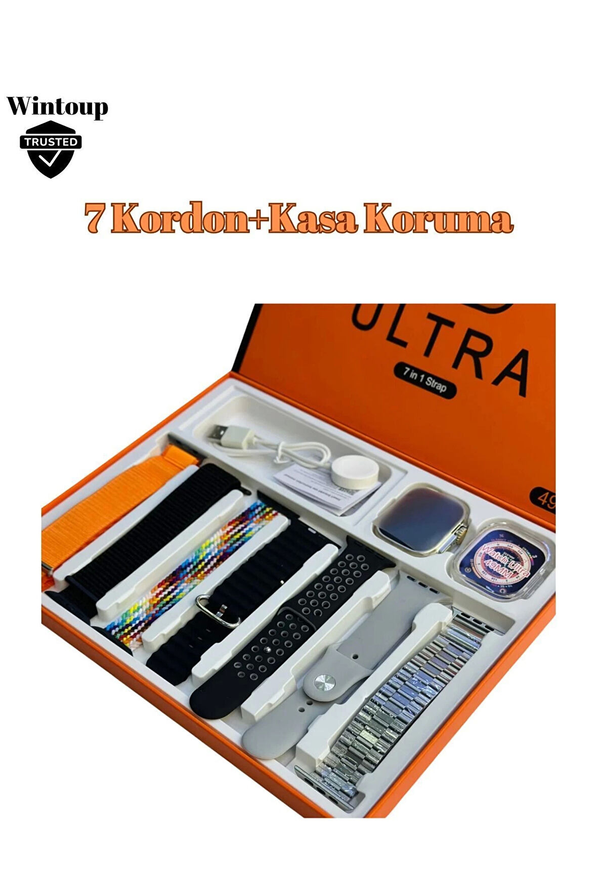 DTI Ultra 7in1 Strap Watch W8 Version 7 Strap Akıllı Saat