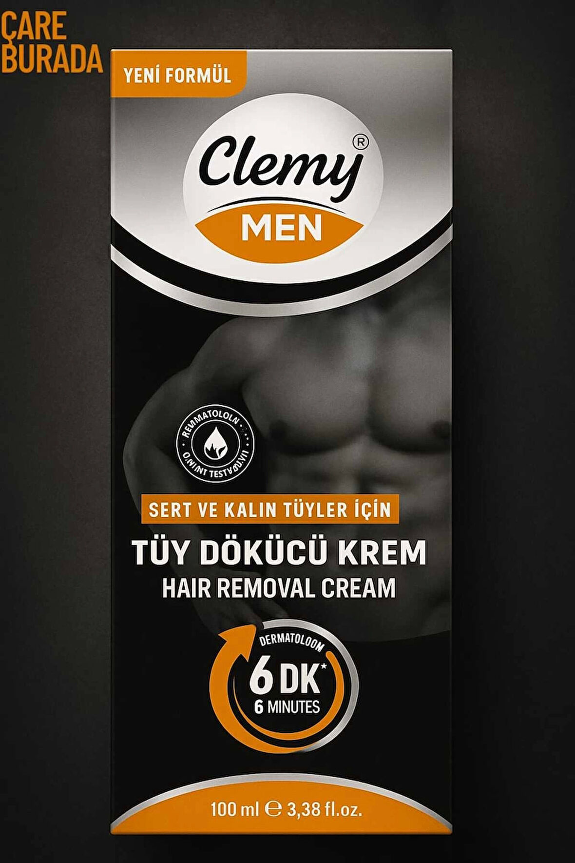 Clemy - Erkek Tüy Dökücü Kremi 100 Ml (Sert & Kalın Tüyler)
