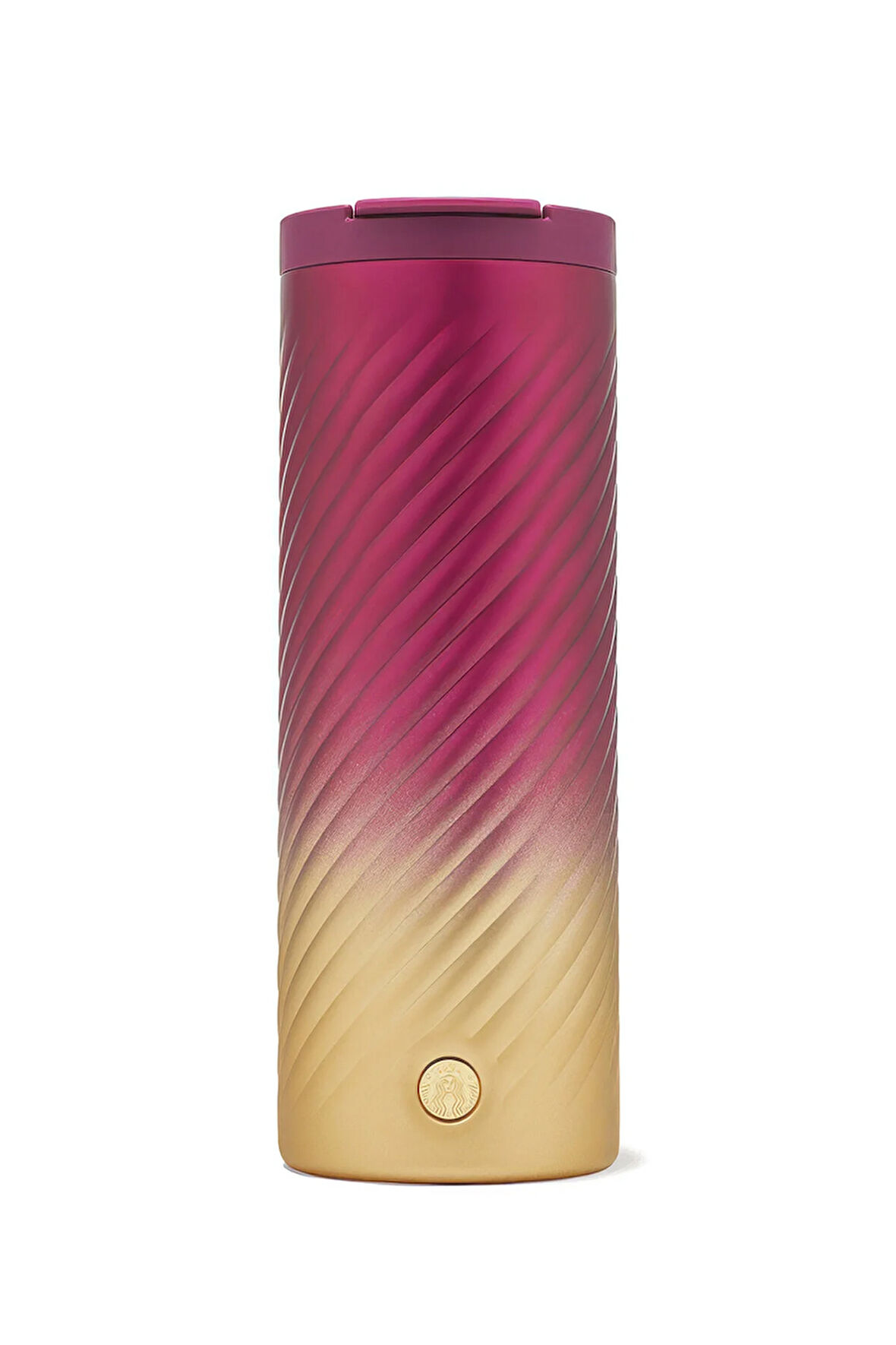 Paslanmaz Çelik Termos Mor Sarı Geçişli 473ml