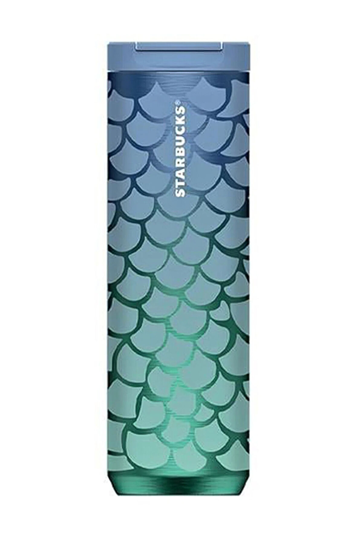 Deniz Kızı Kuyruğu Desenli paslanmaz Çelik Termos 473ml