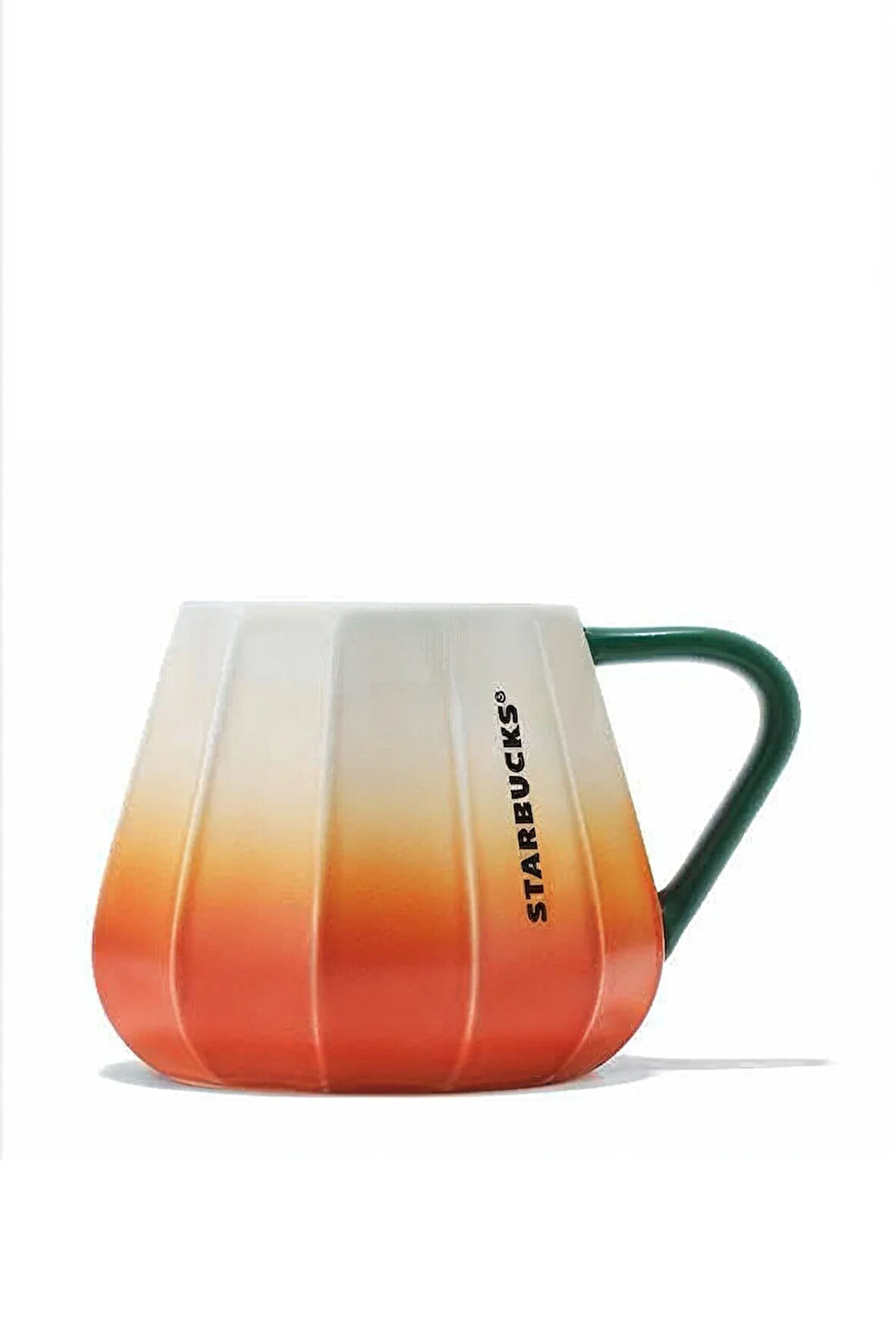 Starbucks Balkabağı Tasarımlı Turuncu Geçişli Seramik Kupa Mug- 384 ml