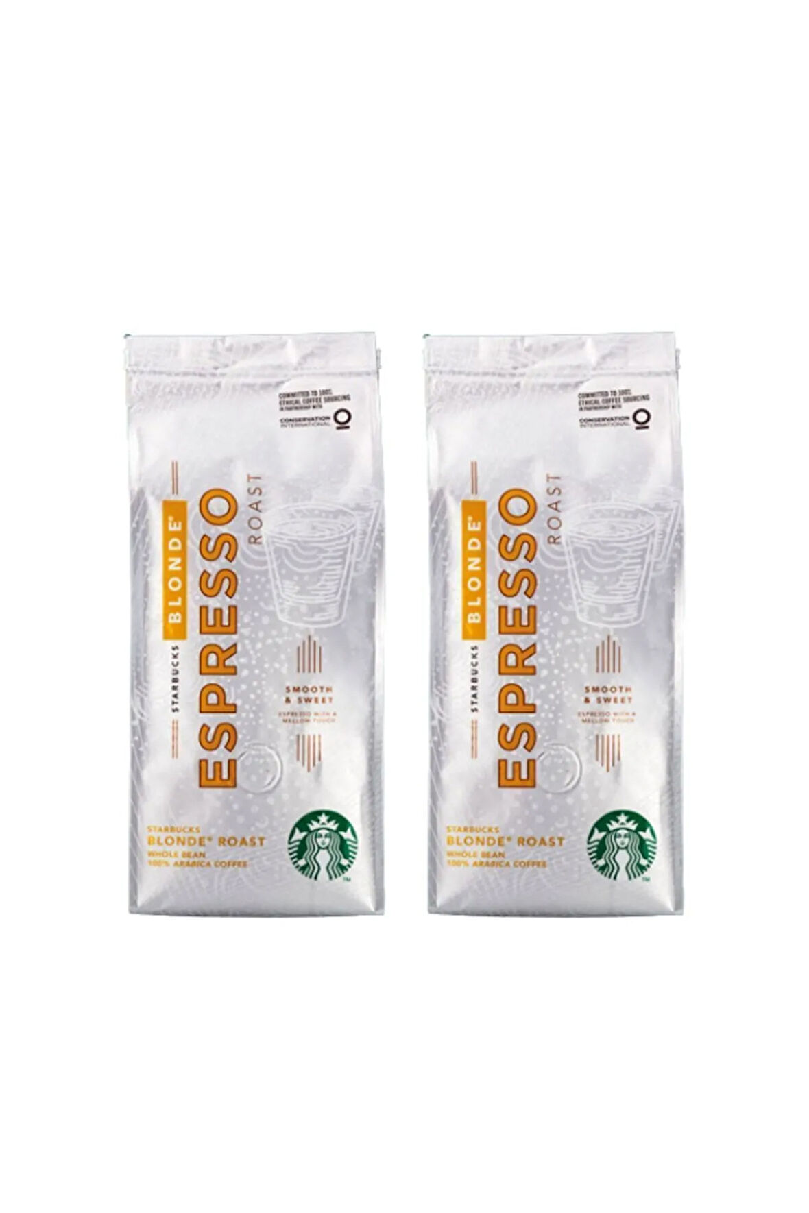 Starbucks Espresso Blonde Roast Hafif Içim Çekirdek Kahve 250 Gr X 2'li