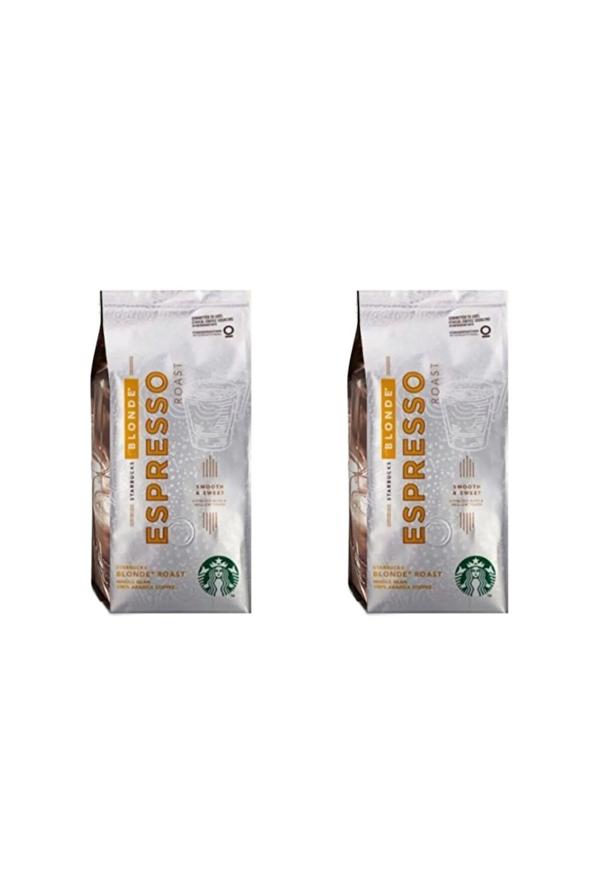 Starbucks Blonde Espresso Roast Çekirdek Kahve 2 Adet