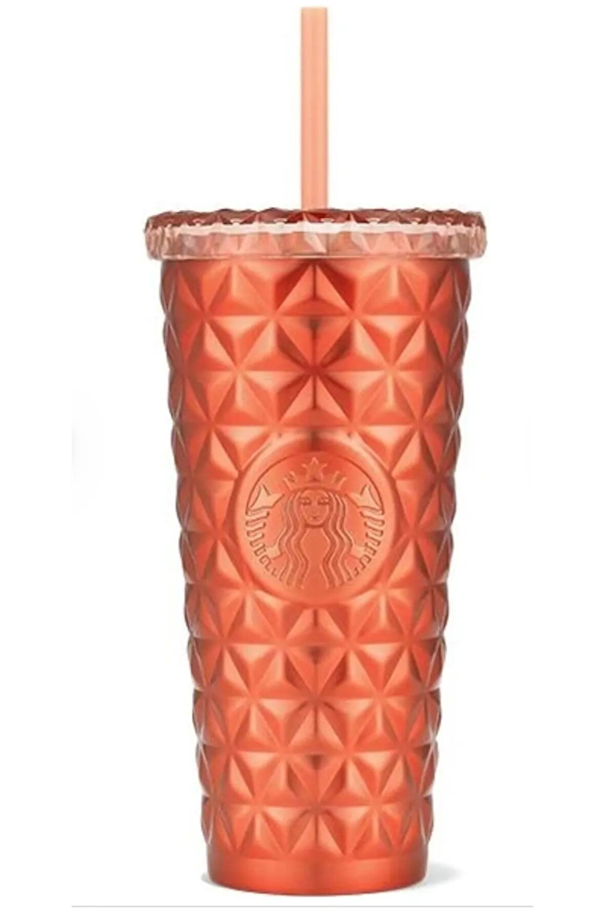 Starbucks  Paslanmaz Çelik Soğuk Içecek Bardağı - Turuncu - 591 ml - 11154748