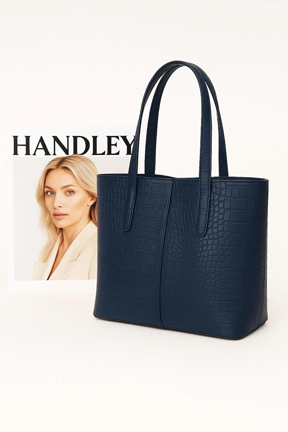 Parlak Timsah Deri Detaylı Omuz Çantası