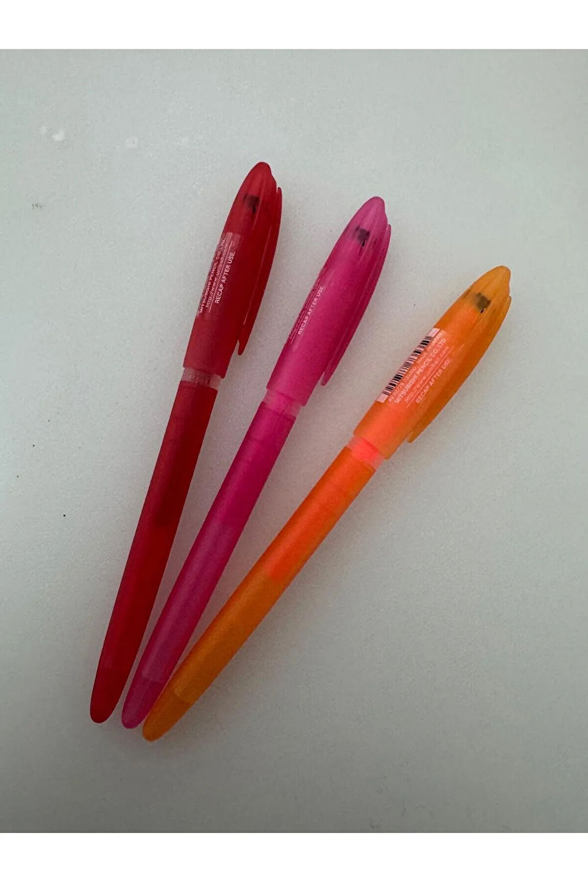 Roller Kalem Signo Gelstick Jel Bilye Uç 0.7 MM Kırmızı Pembe Turuncu (3 Adet)