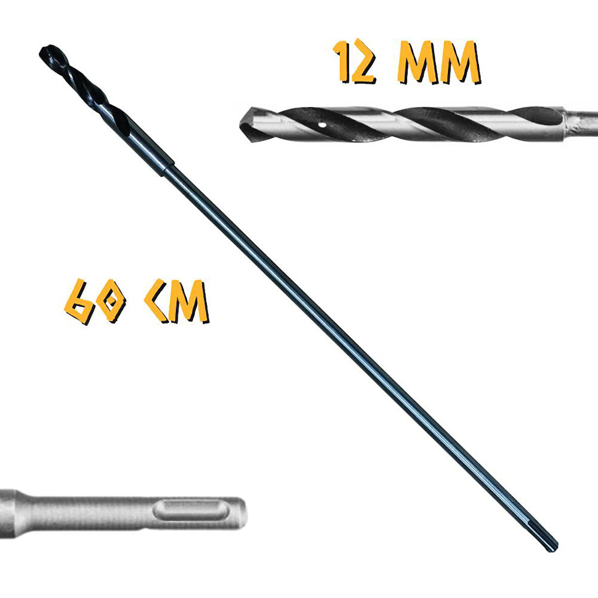 Kupa Tyson kalıpçı Delme Matkap Ucu 60 cm. - 12 mm.