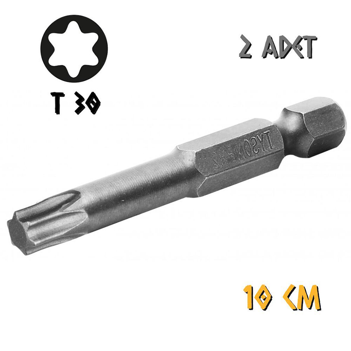 Kupa Tyson Vidalama Ucu Bits Uç - T30 Tork - 10 cm. - 2 Adet