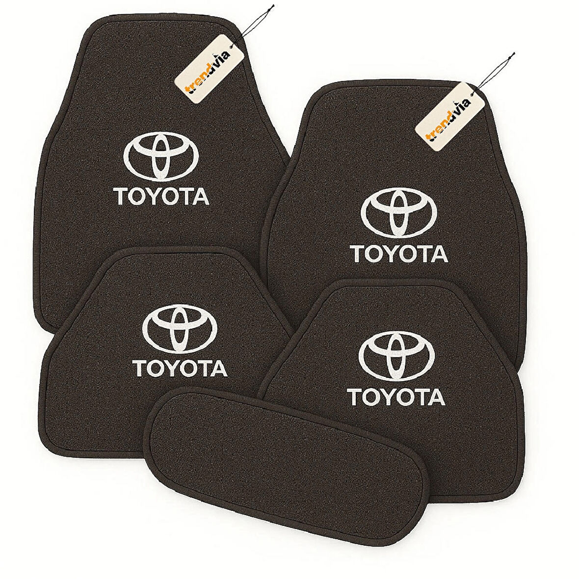 Antrasit Renk Toyota Uyumlu Oto Halı Paspas 5 Parça – Su Geçirmez, Kaymaz ve Şık Tasarım
