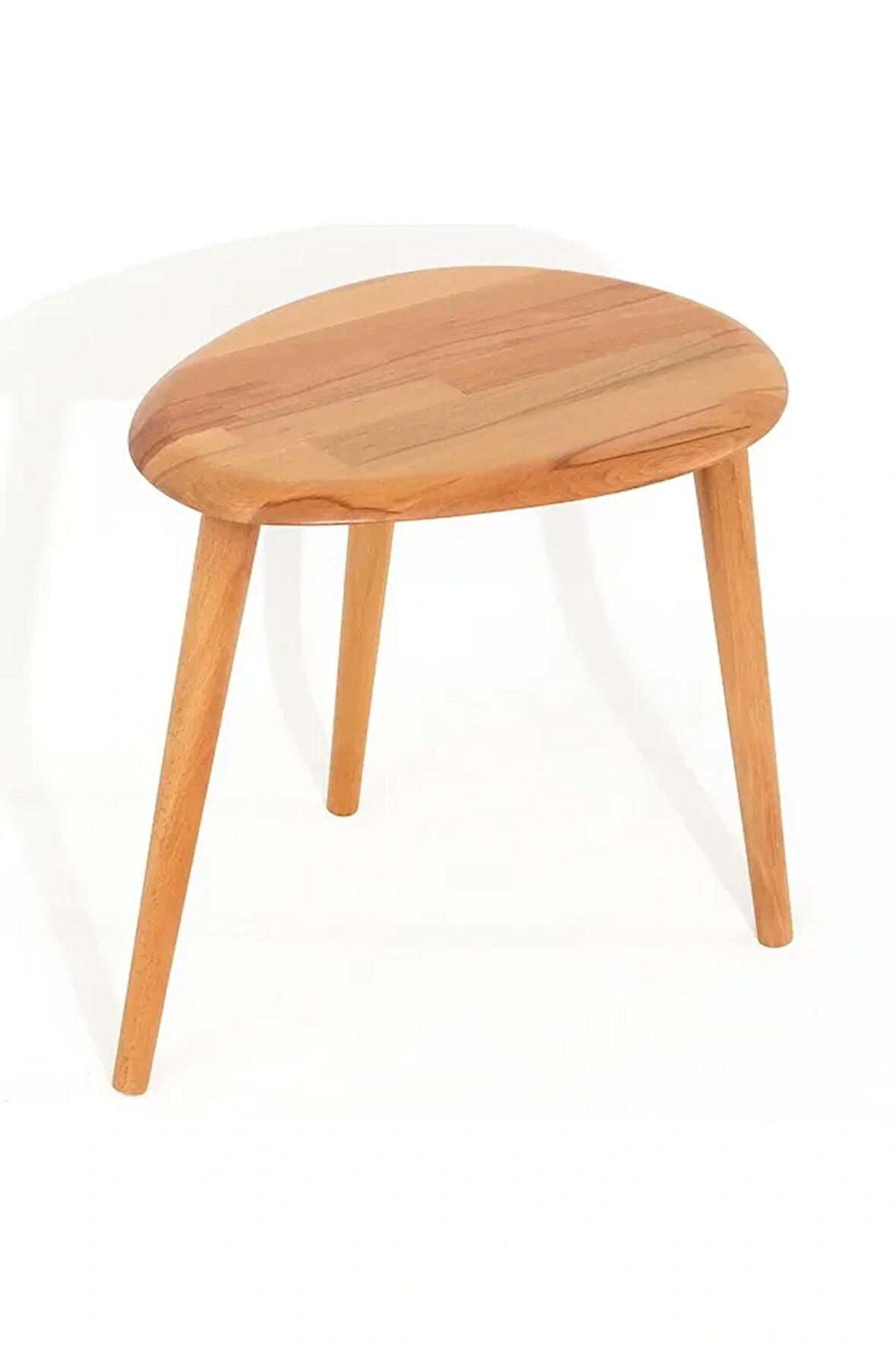 Fawdecor Naturel Masif Doğal Tekli, 2'li, 3'lü Zigon Sehpa Set, Modern Masif Yan Sehpa Tekli