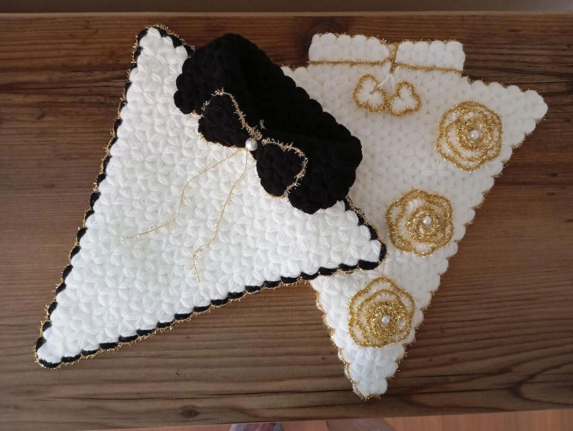 Çeyizlik Üçgen Kese Lif Set