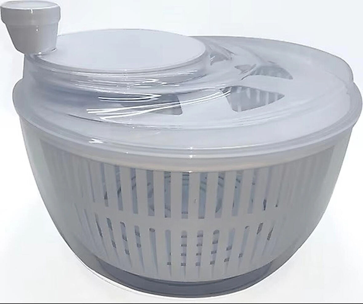 Üçsan Salata ve Sebze Kurutucu, Pratik Kullanım - 5 Lt En Büyük Boy - Bpa Free - Yerli Üretim - Salata Kurutma