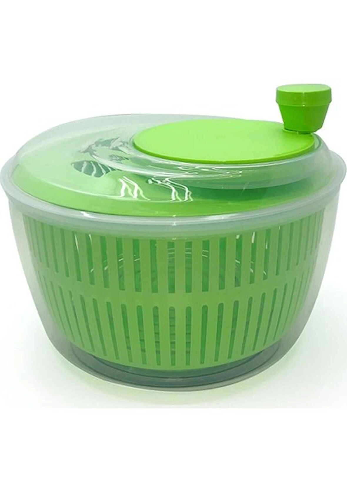 Üçsan Salata ve Sebze Kurutucu, Pratik Kullanım - 5 Lt En Büyük Boy - Bpa Free - Yerli Üretim - Salata Kurutma / Yeşil Renk