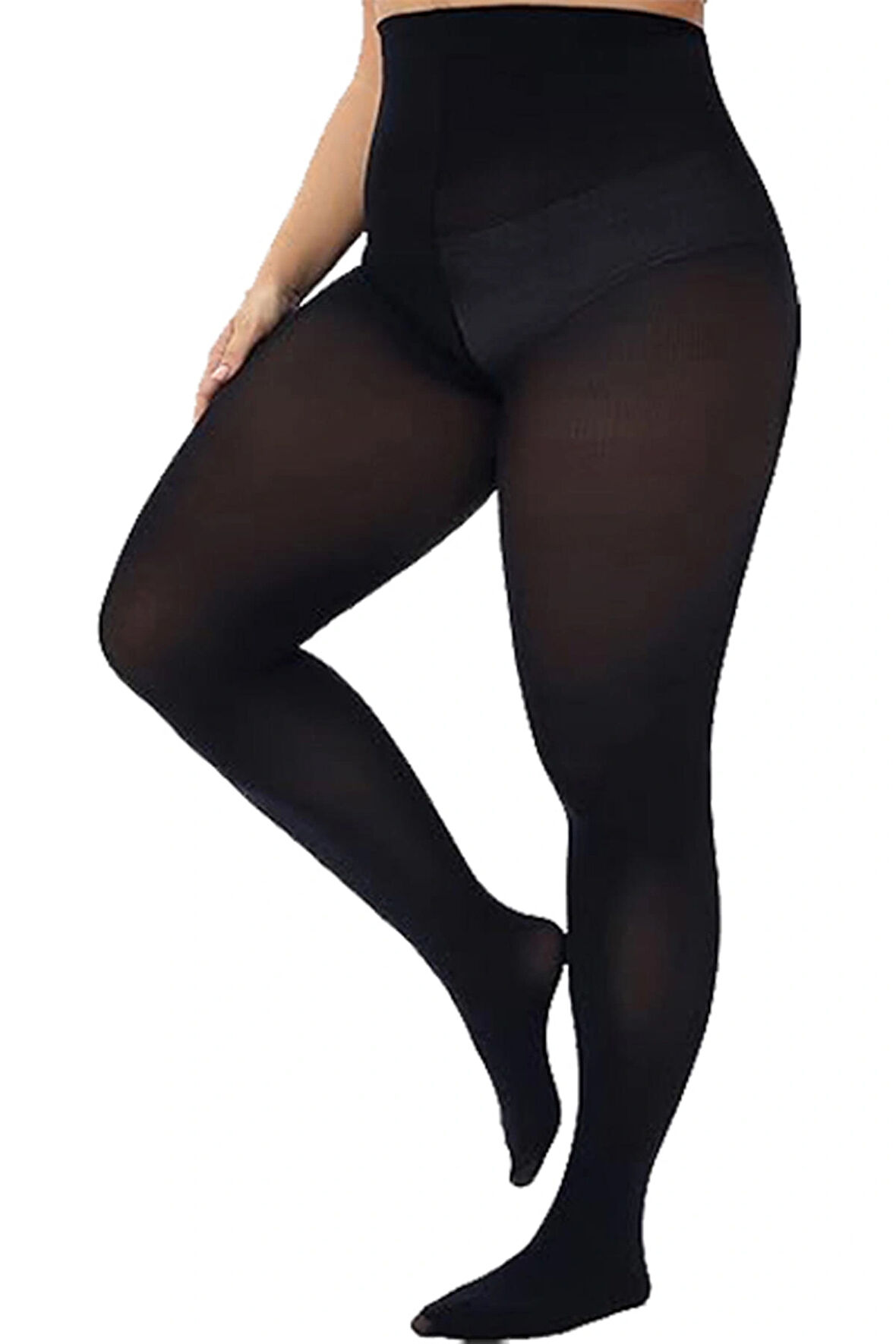 Modern Adımlar Büyük Beden Kadın ve Hamile 3-4XL 40 Den Külotlu Çorap