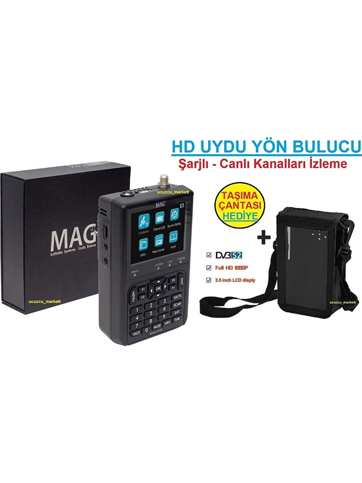 Hd Uydu Yön Bulucu (Şarjlı - Canlı Kanallarıizleme)