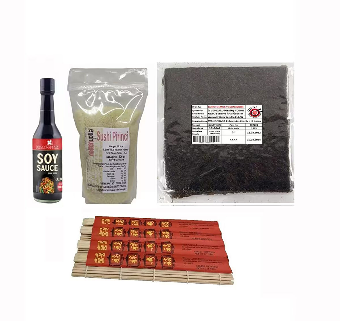 Umai Sushi Seti Özel Set ,sy soslu