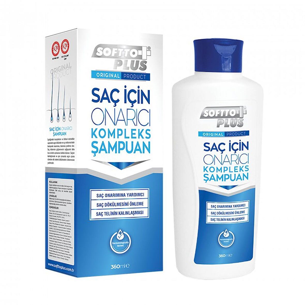 Softto Plus Saç Onarıcı Kompleks Organik Şampuan 360 ml