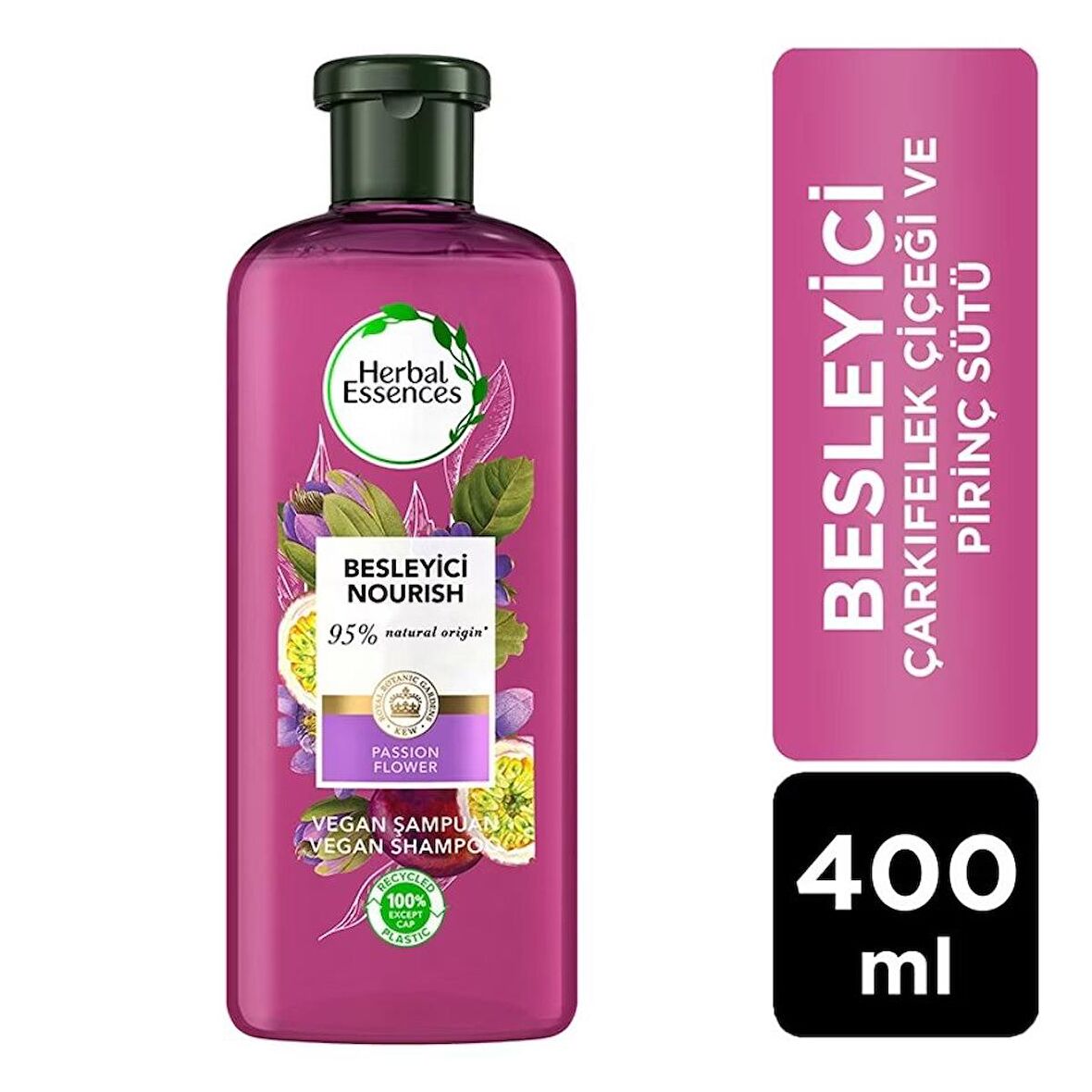 Besleyici Çarkıfelek Çiçeği Ve Çiçek Sütü Şampuan 400 ml Vegan