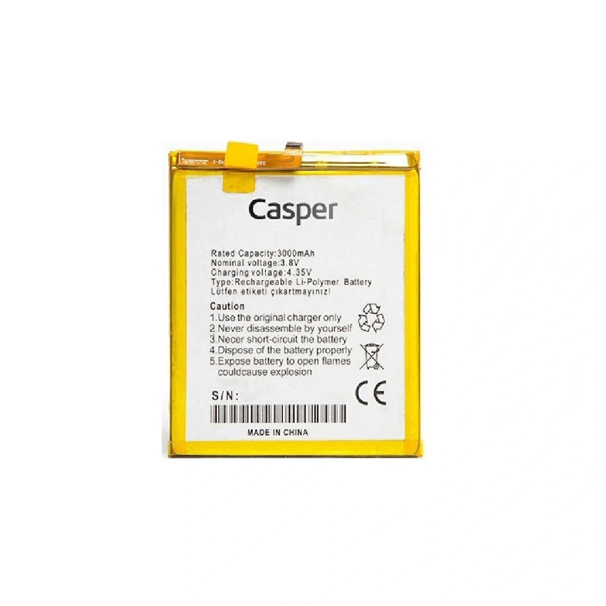Casper Via F2 Uyumlu İthal Pil