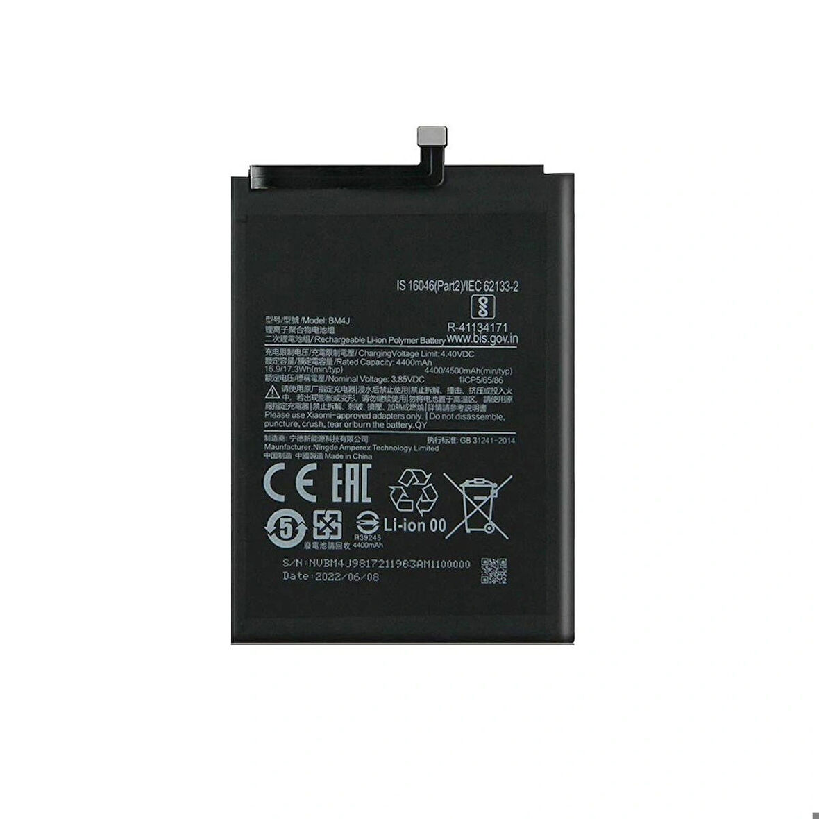 Xiaomi Redmi Note 8T BN46 Uyumlu İthal Pil