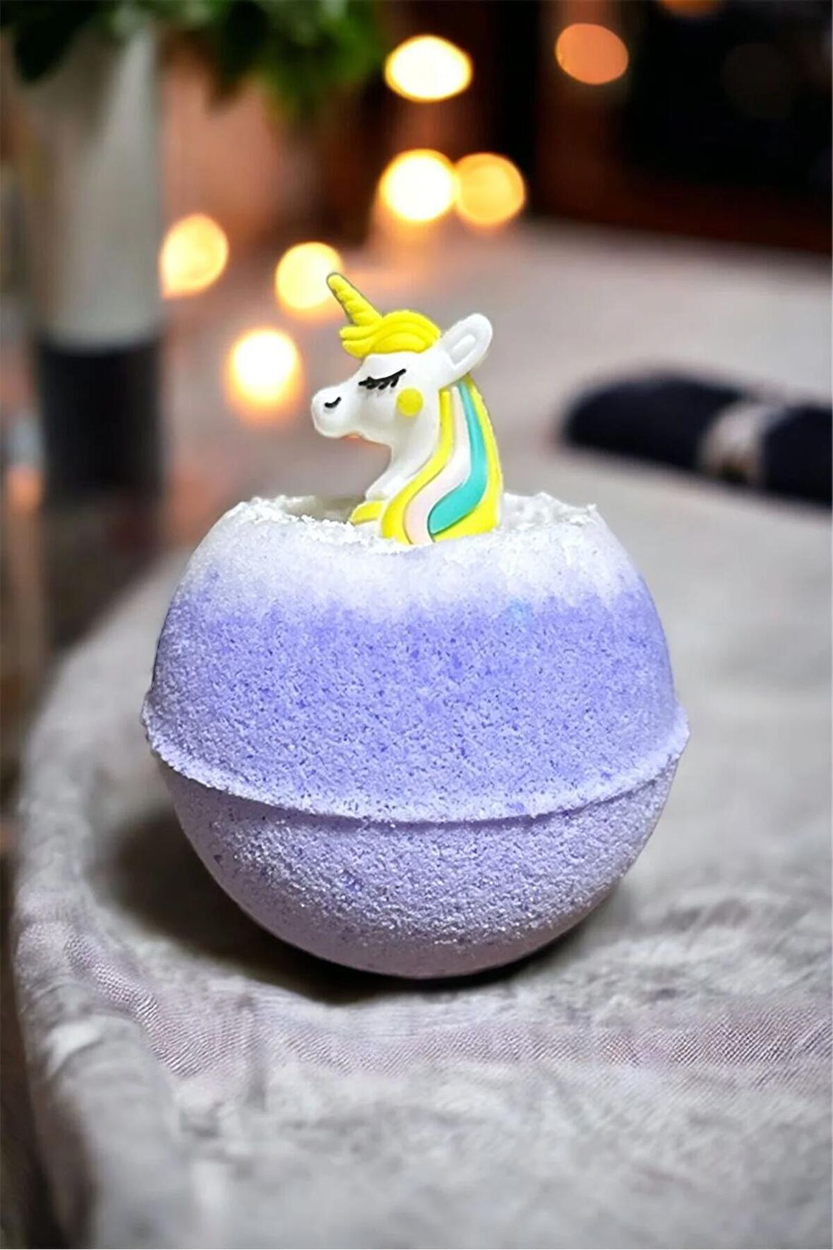 Unicorn Bath Bomb | Köpüren Kokulu Banyo Topu | 1 Adet 110-120gr Bath Bomb | Banyo Bombası