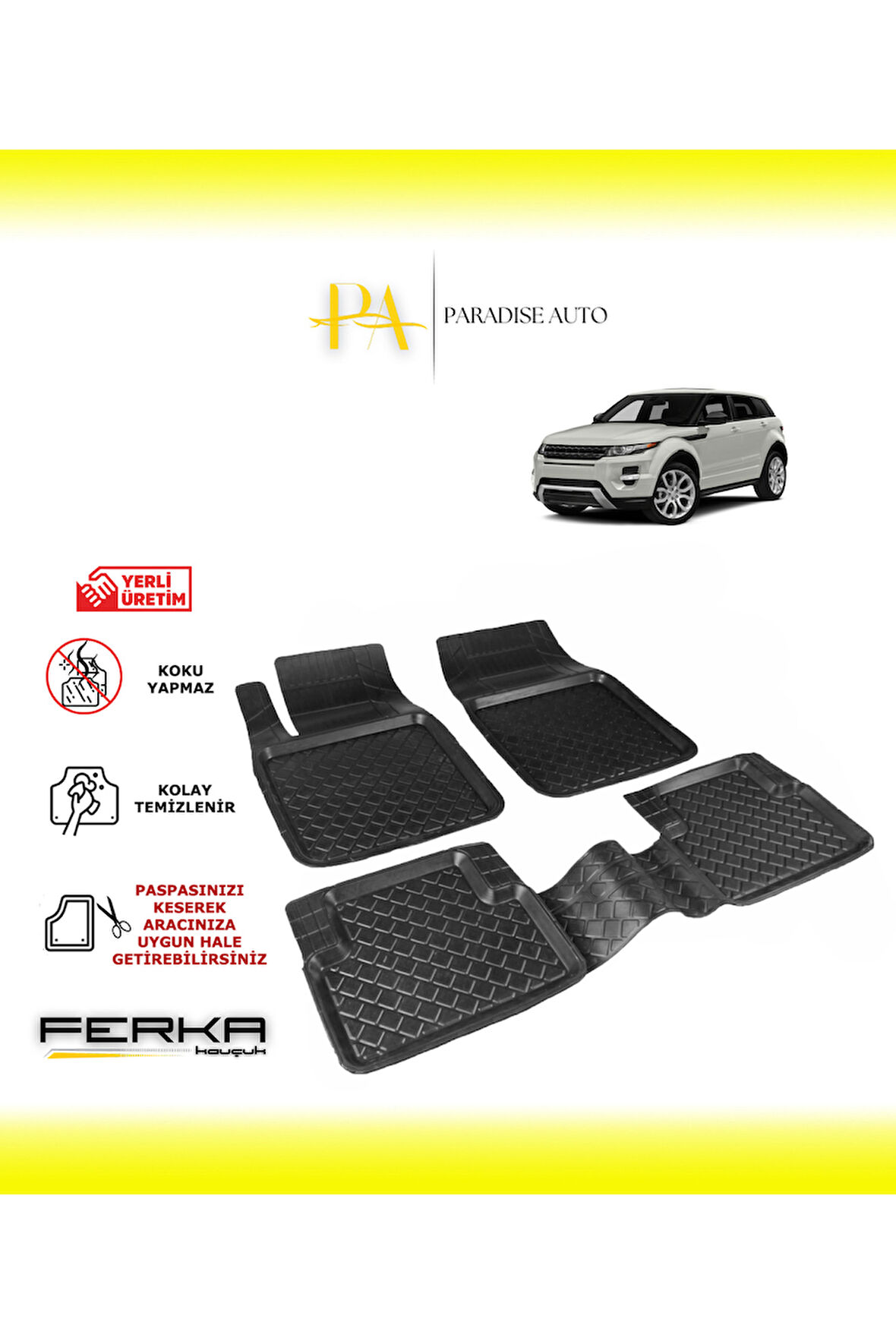 Range Rover Sport 2-3 (Hybrid Hariç) 2013-2022 Uyarlanabilir Havuzlu Paspas