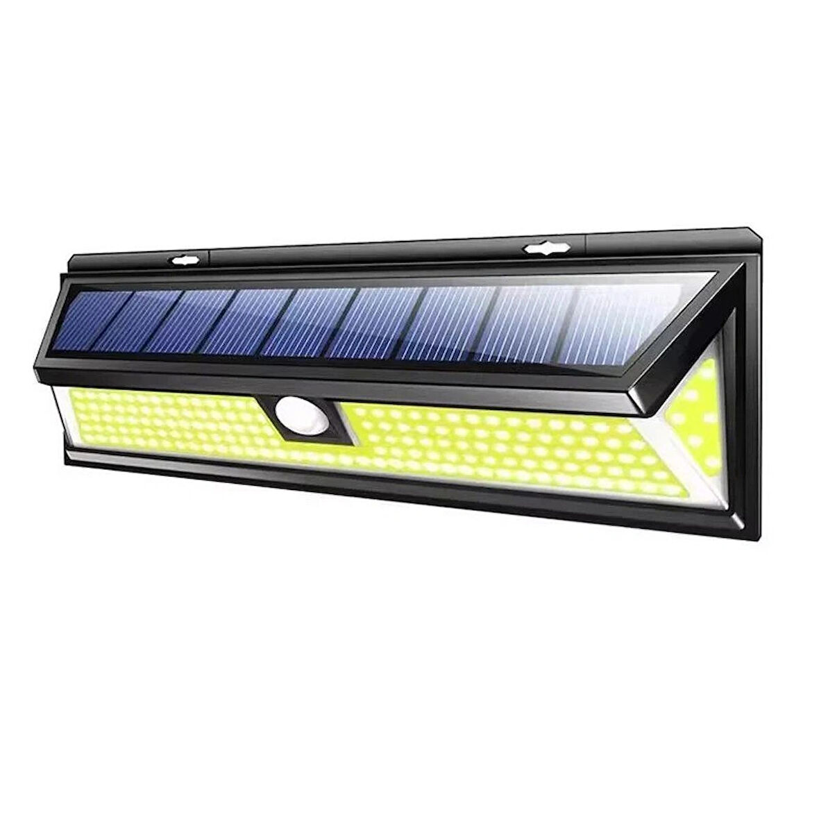 Solar 180 LED Güneş Enerjili Kumandalı 3 Modlu Duvar Lambası | Hareket Sensörlü Su Geçirmez