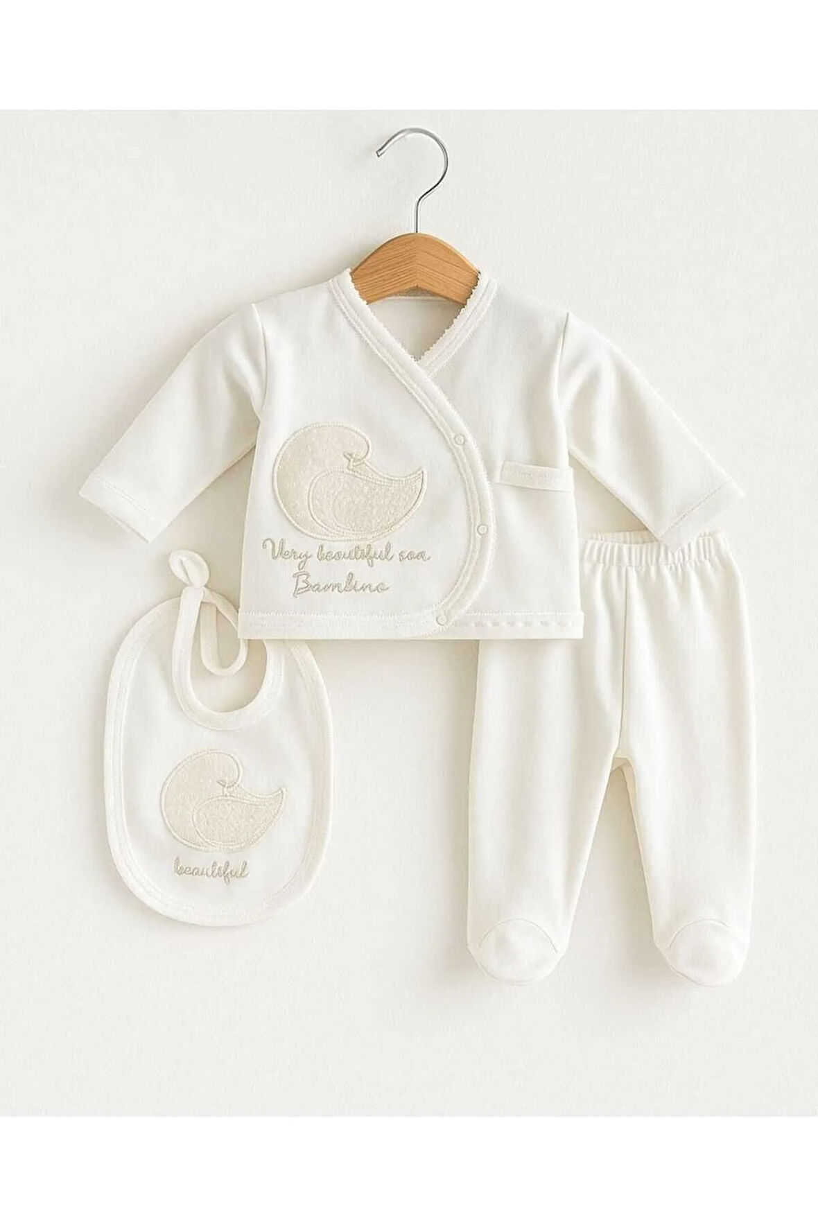 Bebek hastane çıkış 5 li set kuğu