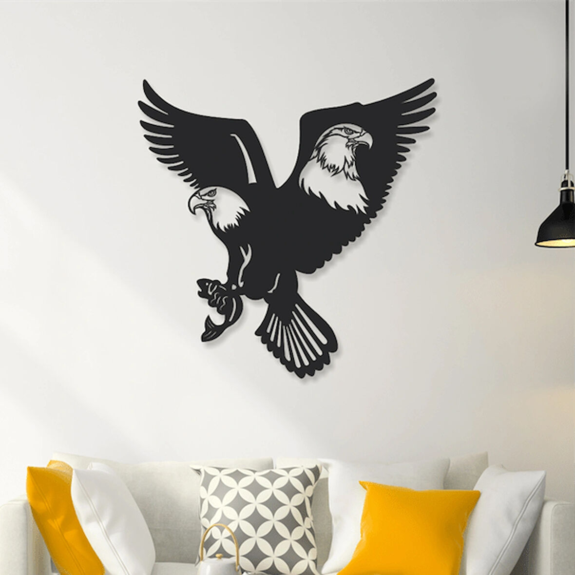 Kartal Tasarimli Dekoratif Duvar Dekoru