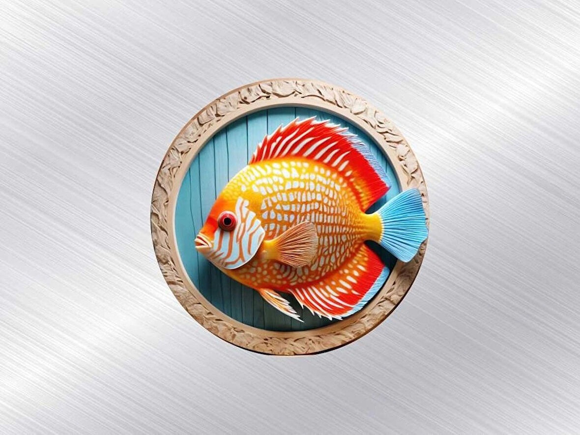 2 Adet 6x6 cm UV Baskılı Ahşap Magnet V2
