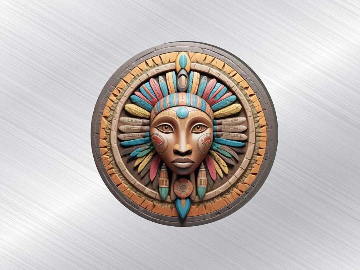 2 Adet 6x6 cm UV Baskılı Ahşap Magnet V3