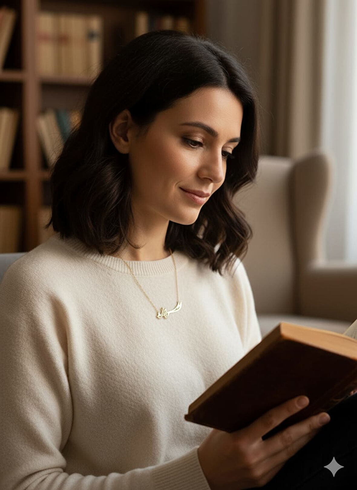 925 Ayar Papatya Silver zülfikar kılıç kolye.rose.gold.rodaj