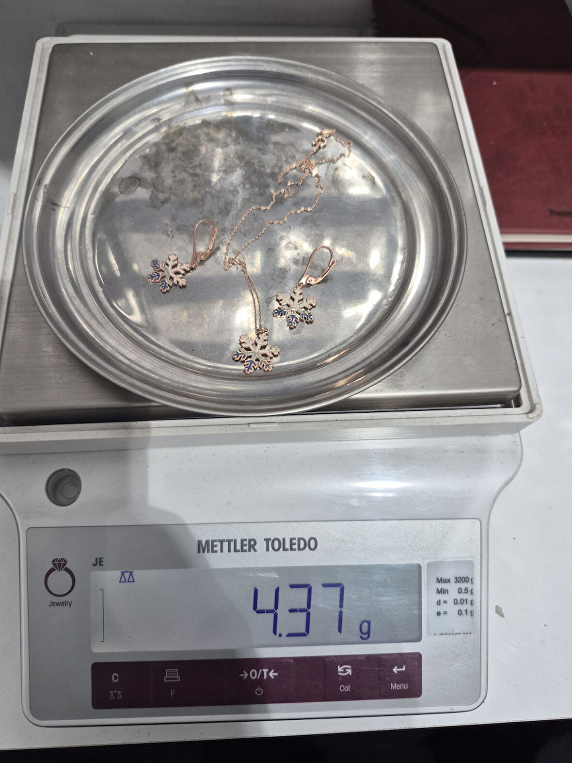 925 Ayar Papatya Silver akışlı kar tanesi 3'lü set.rose.gold.rodaj