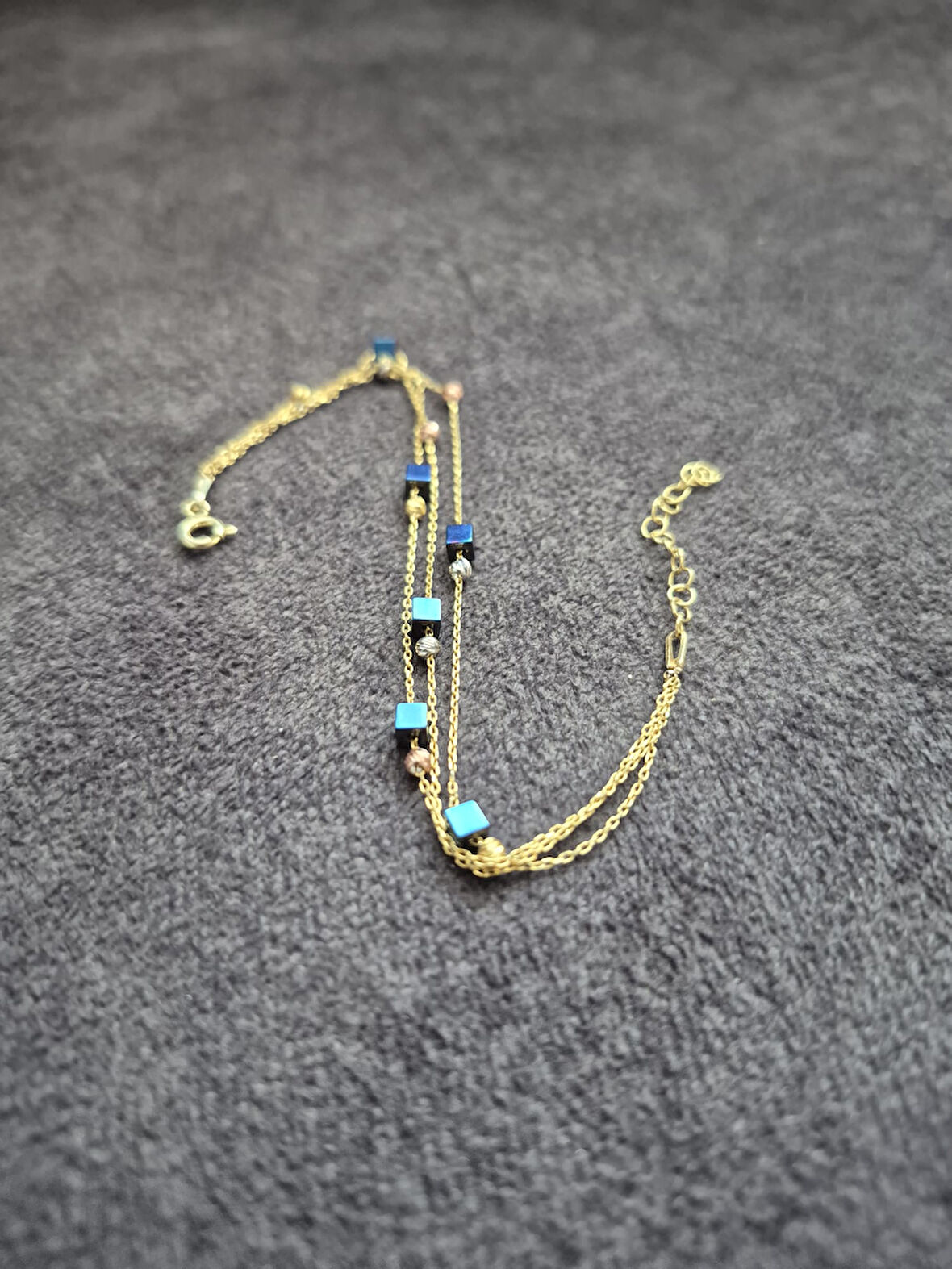 papatya silver 925 ayar kare ay taşı bileklik