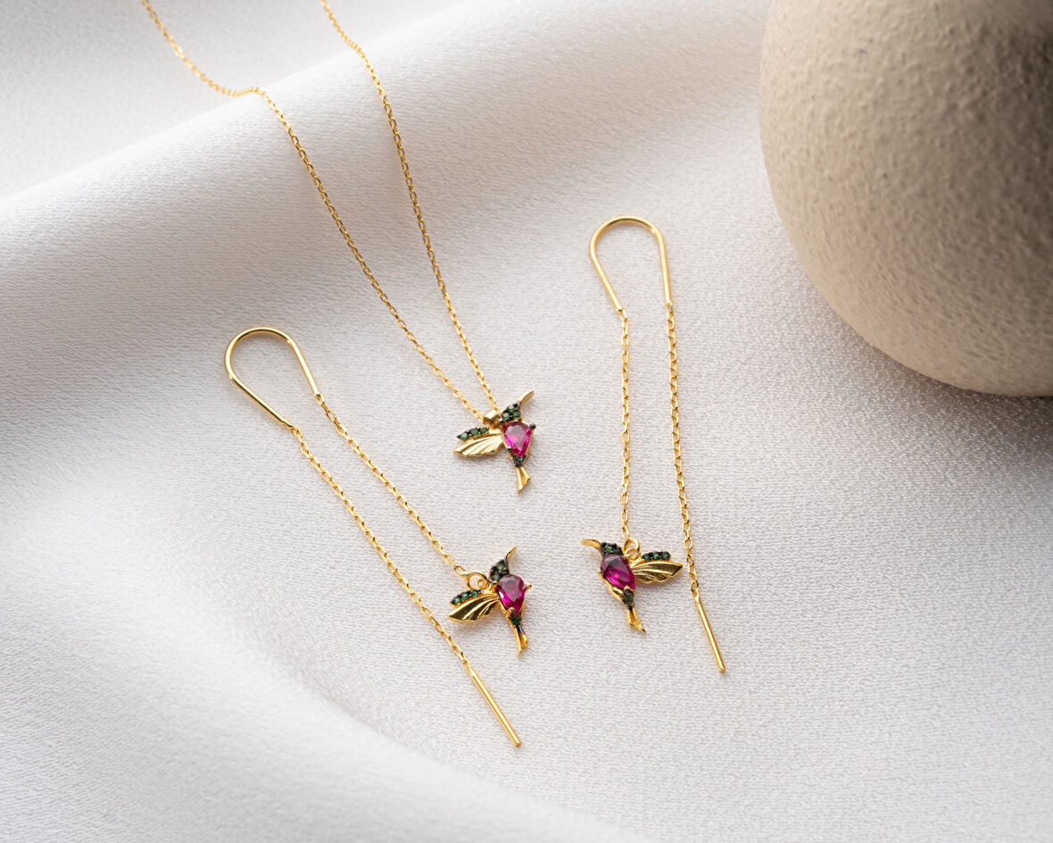 925 ayar papatya silver ithal takım<rose,gold,rodaj>