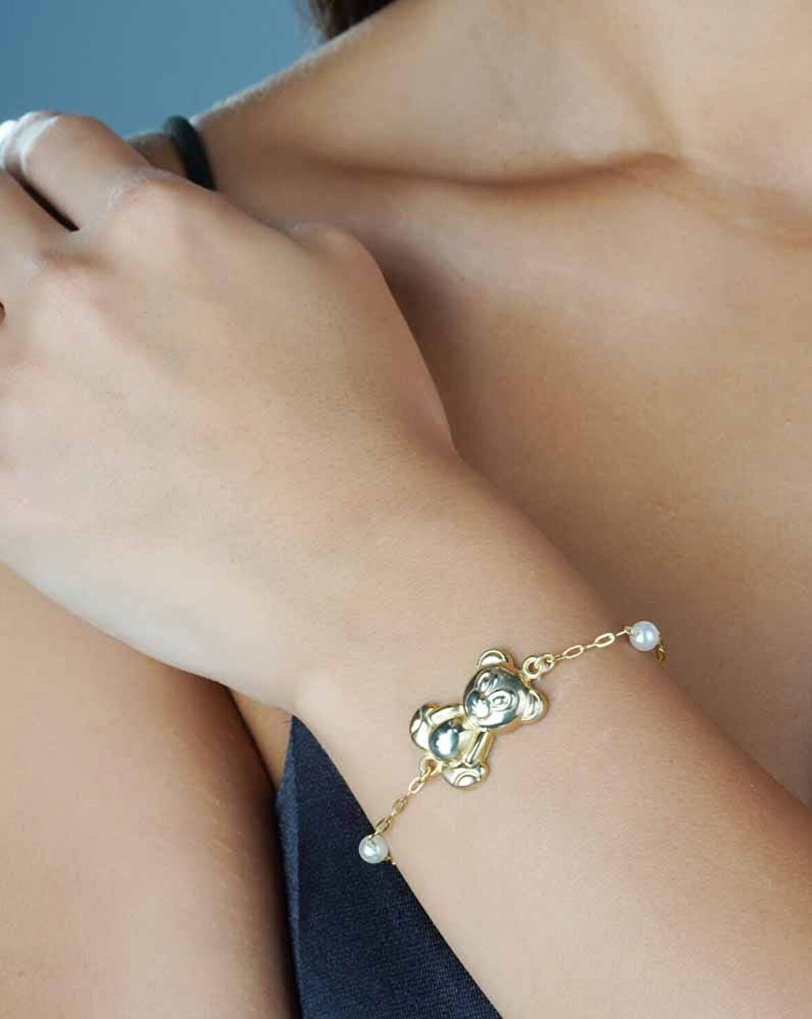 925 ayar papatya silver<incili bileklik,inci bileklik,incili ayıcık bileklik,ayıcık bileklik>rose,gold,rodaj>