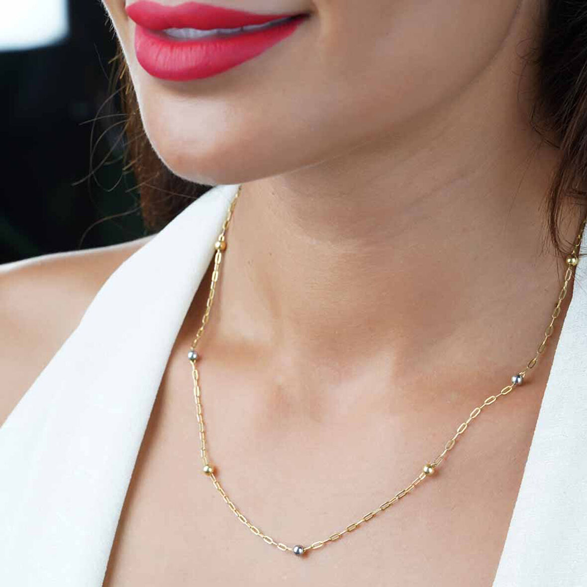 925 ayar papatya silver dorica kolye<rose,gold,rodaj>