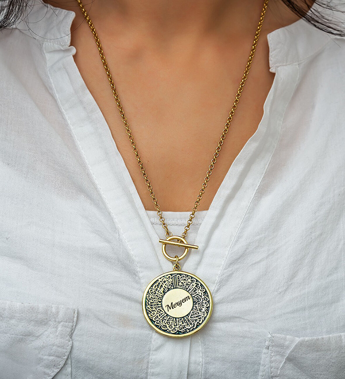 925 ayar papatya silver. Ayetel kürsi kolye.İsimli kolye.Kişiye özel kolye.Dualı kolye.rose.gold.rodyum.