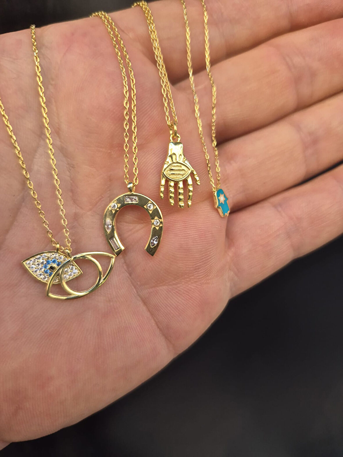 925 ayar papatya silver 4 cesit kolye/rose gold/rodaj